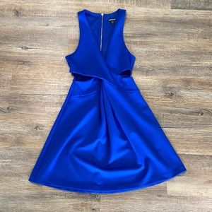 Blue Express dress with cutouts